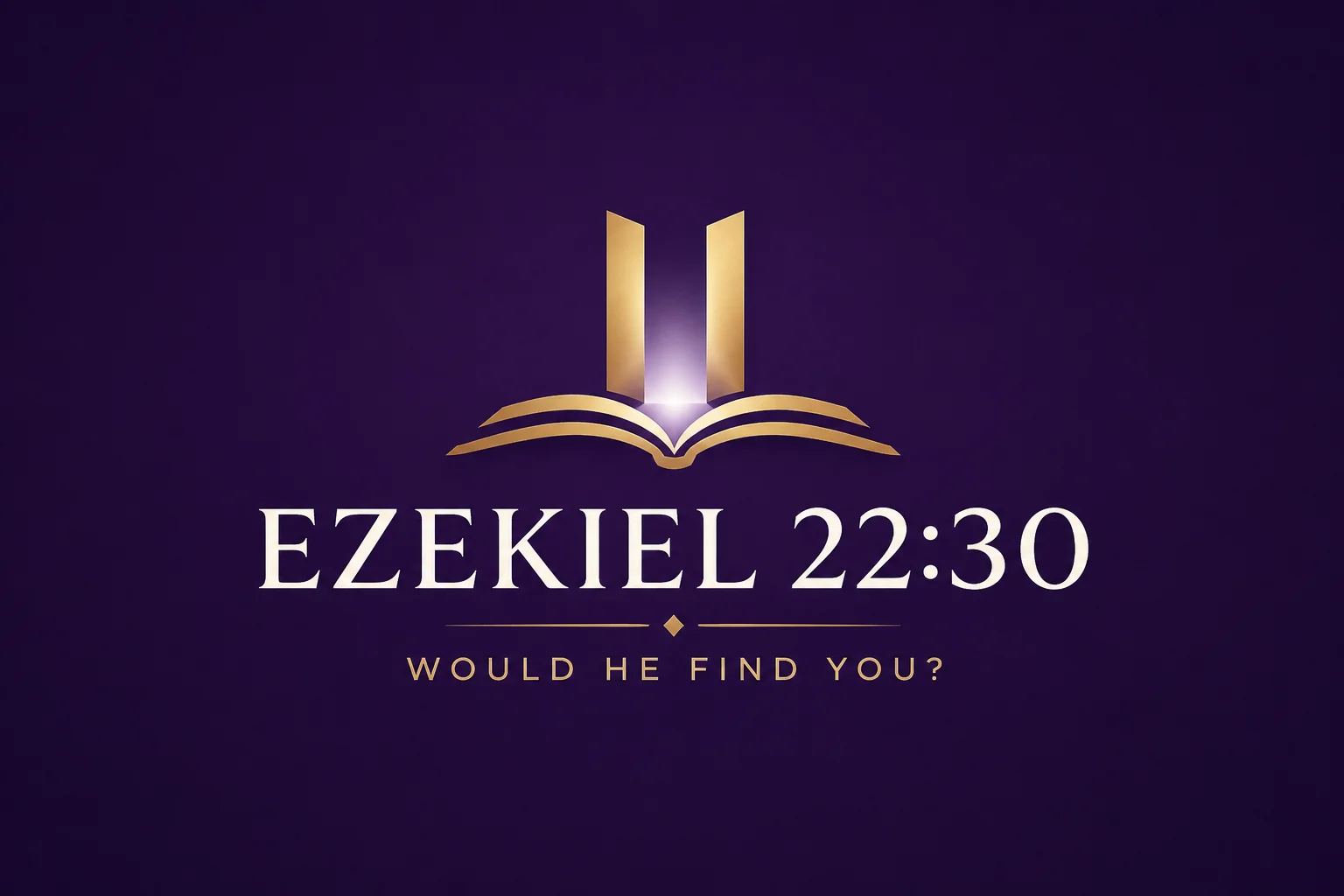 Ezekiel 22:30